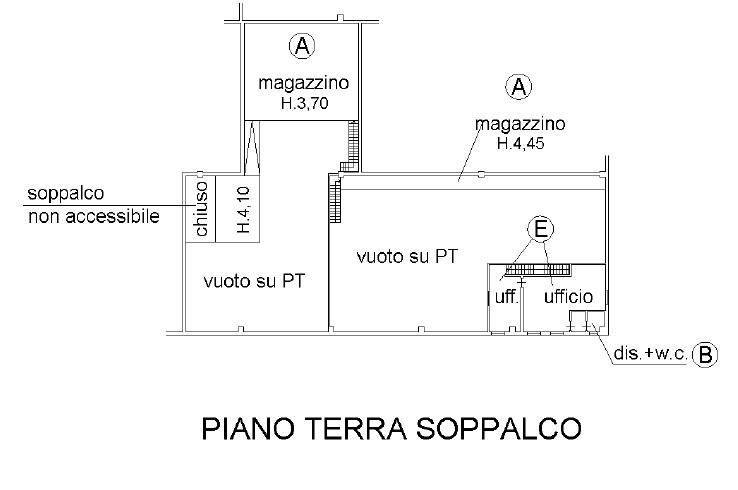 Capannone con area esterna a Lurate caccivio