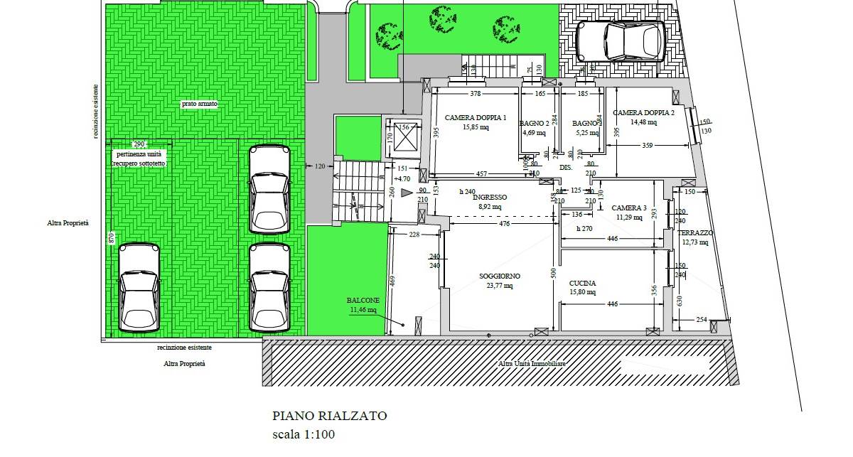 Ampio quadrilocale di nuova costruzione