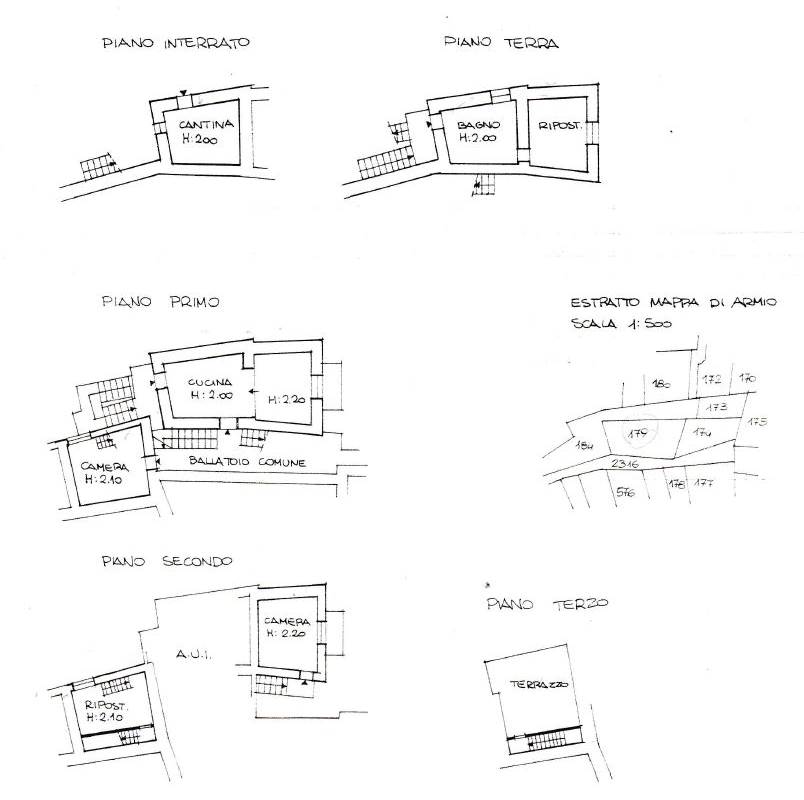Porzione di casa ad Armio 