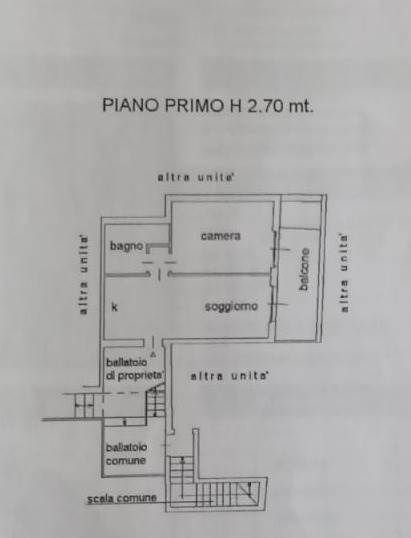 Ampio bilocale con terrazzo