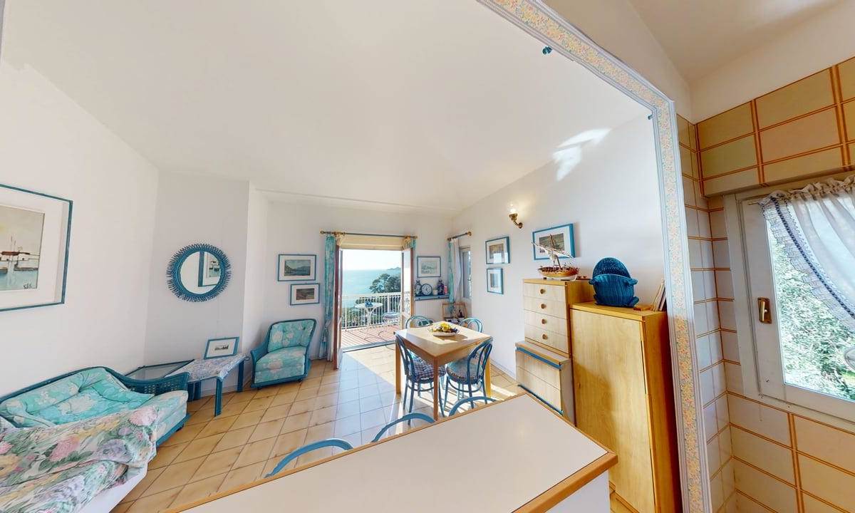 Trilocale con spettacolare vista mare a Zoagli