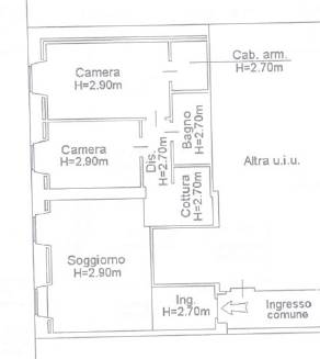 Trilocale in affitto a Como