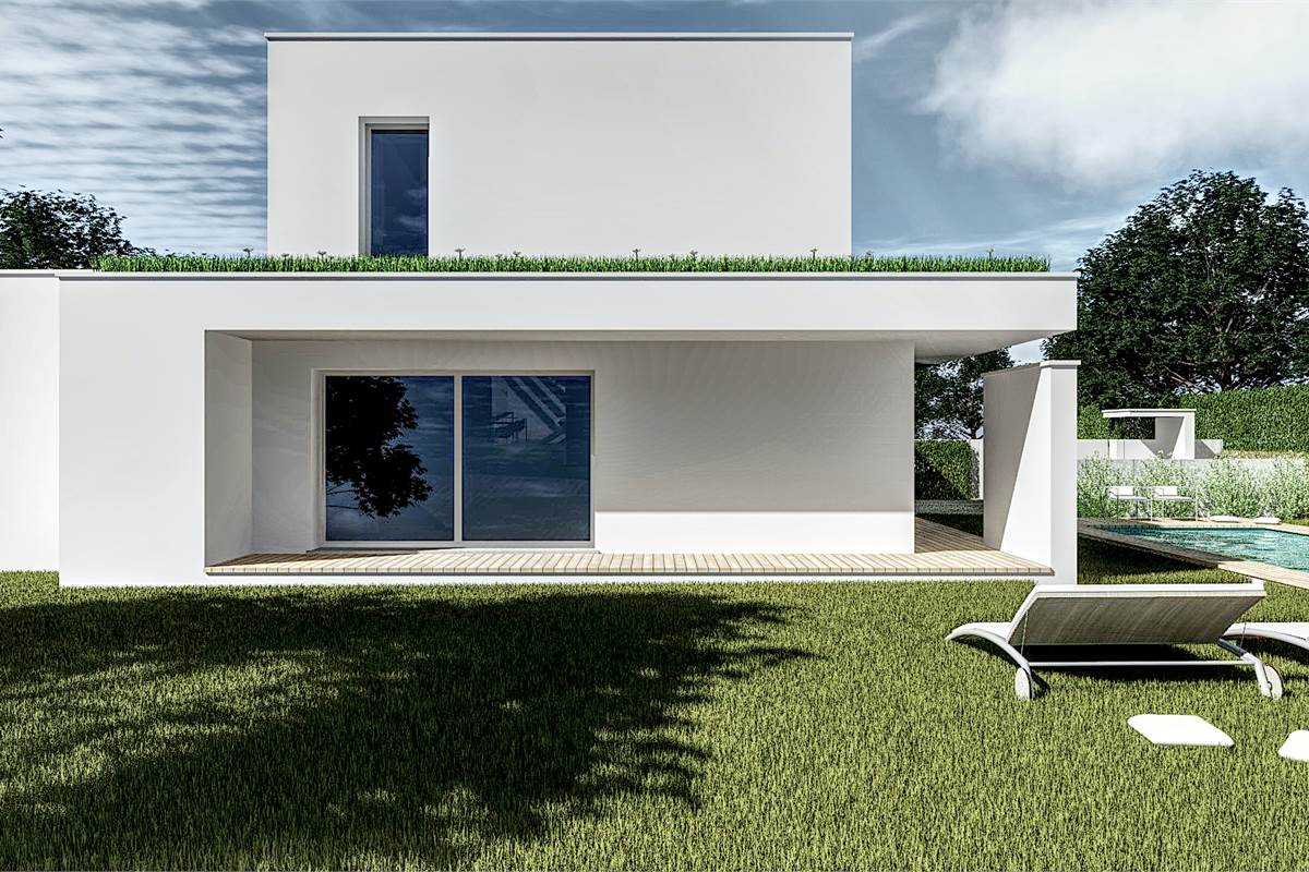 Villa moderna con solarium