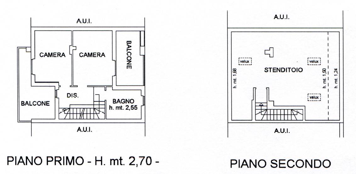 piano primo e mansarda