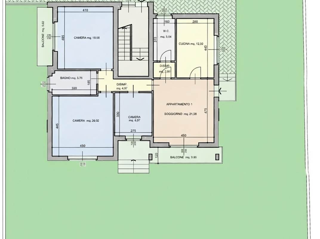 Nuovo quadrilocale con giardino privato