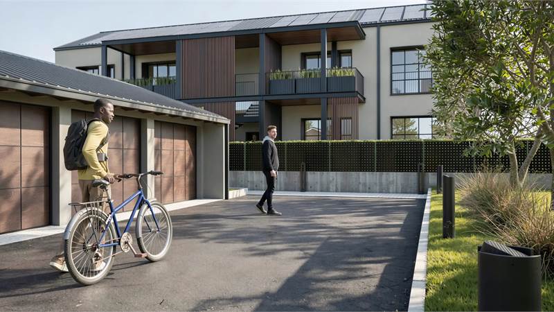 Nuovo tre locali con giardino privato