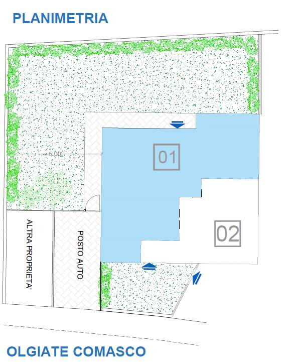 Bilocale con giardino Olgiate Comasco