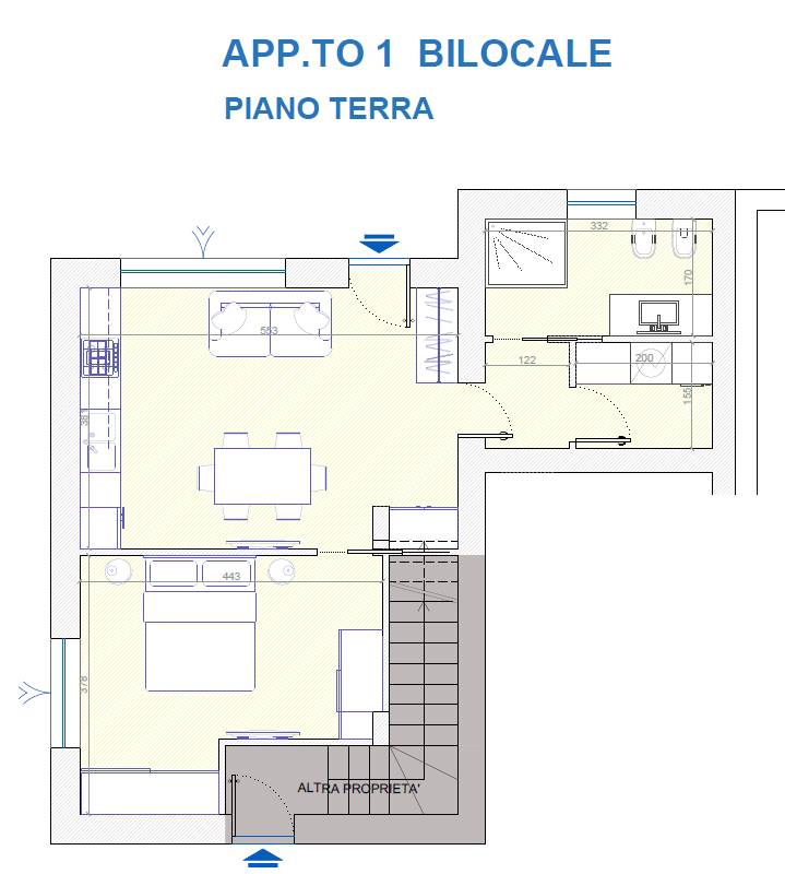 Bilocale con giardino Olgiate Comasco