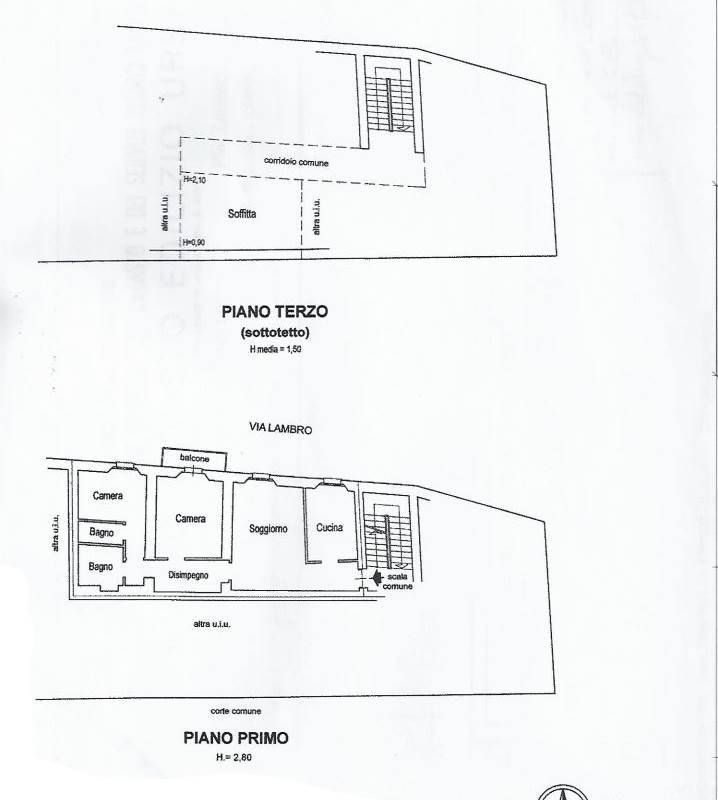 TRILOCALE IN CORTE
