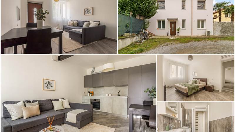 BILOCALE RISTRUTTURATO A NUOVO CON AREA ESTERNA E POSTO AUTO COPERTO 