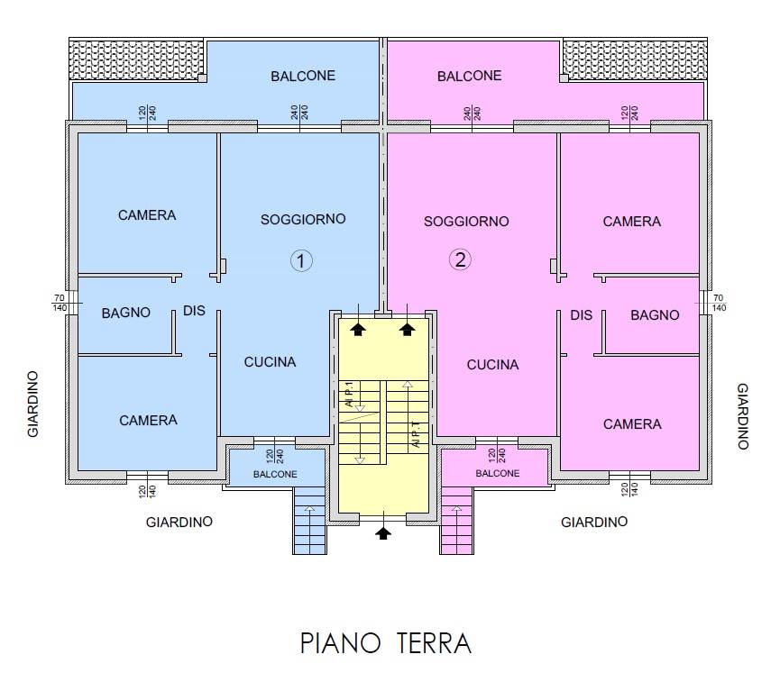 AROSIO vendiamo 4 APPARTAMENTI nuova costruzione