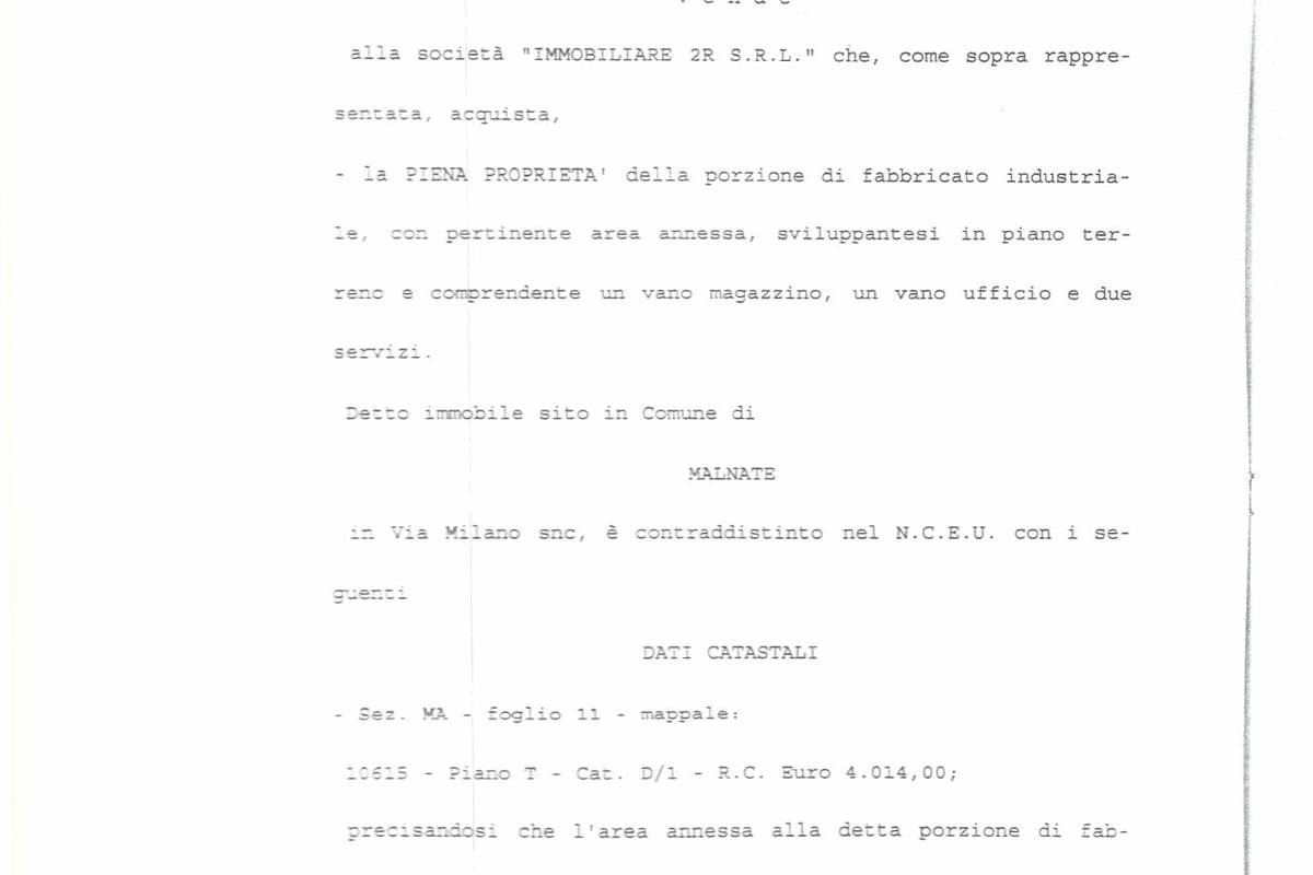 MALNATE località Gurone, CAPANNONE di 400 Mq