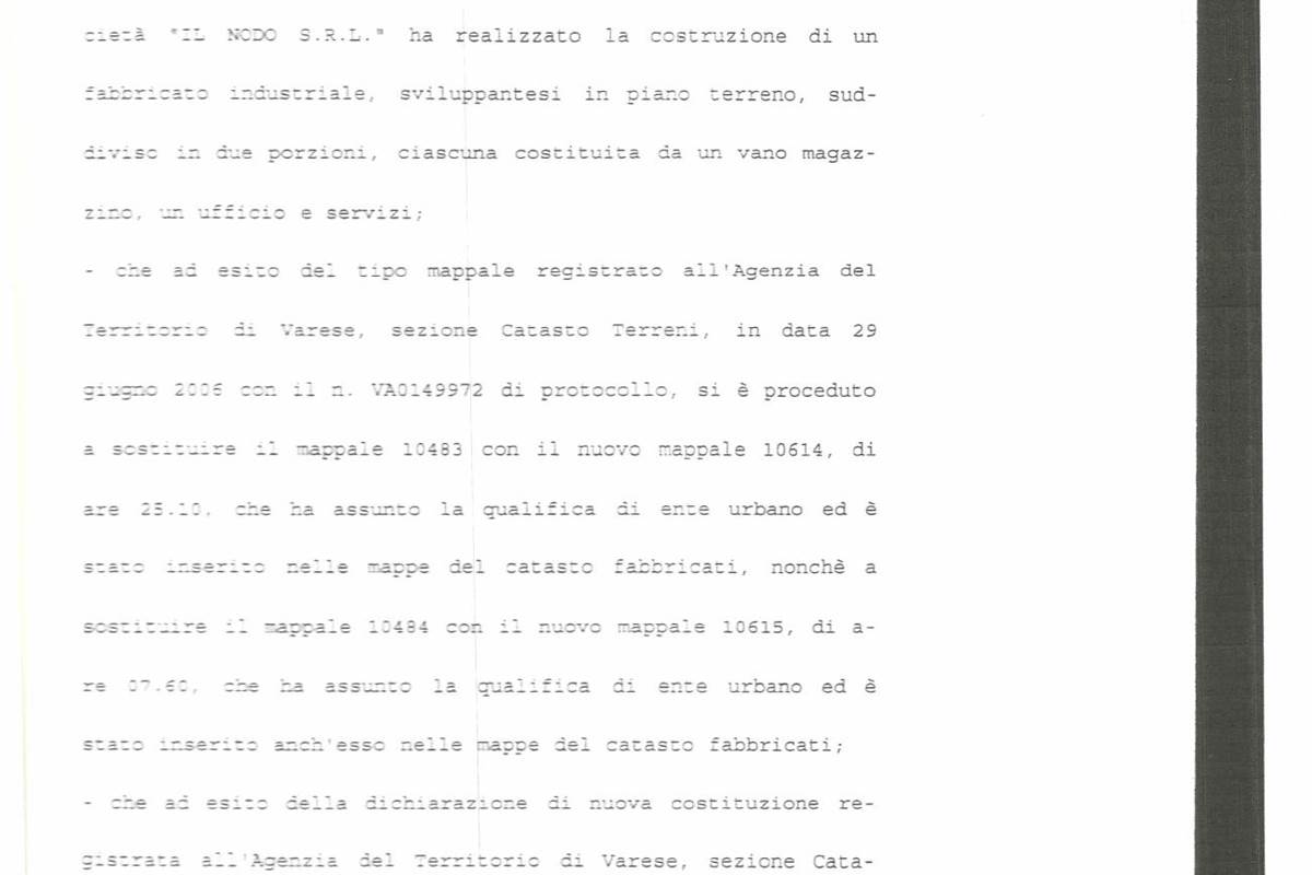 MALNATE località Gurone, CAPANNONE di 400 Mq