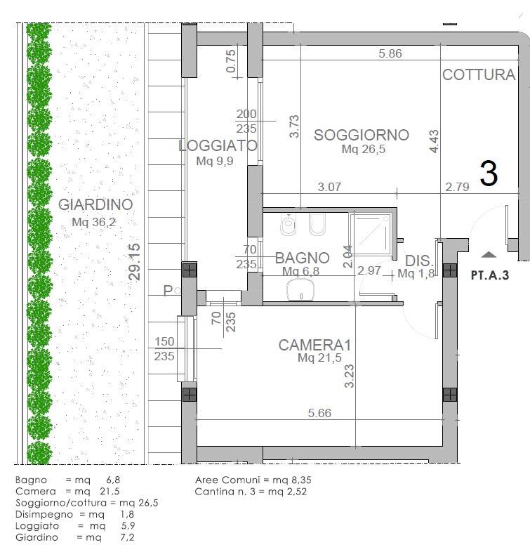 CARIMATE vendiamo ultimo BILOCALE con giardino