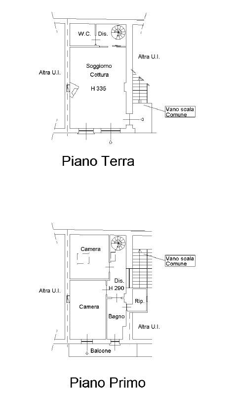 CANTU' TRILOCALE mq 120 SU 2 PIANI CON GIARDINO