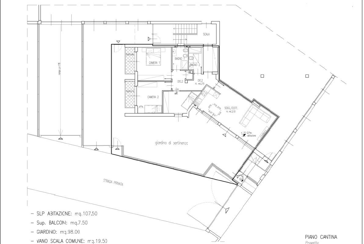 MARIANO COMENSE vendo ampio QUADRILOCALE con giardino e box