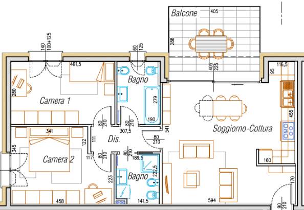 Nuovo trilocale con giardino + BOX incluso