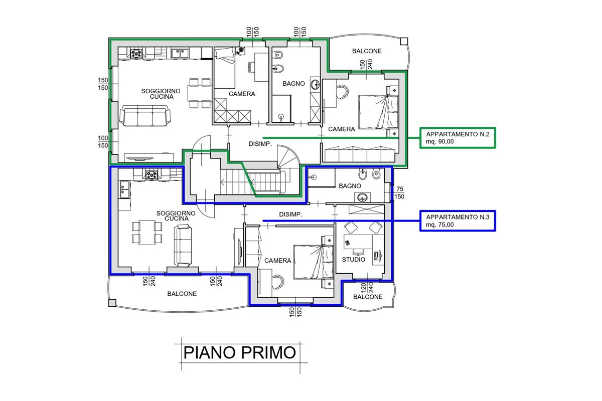 Villa con giardino adatta a più nuclei familiari