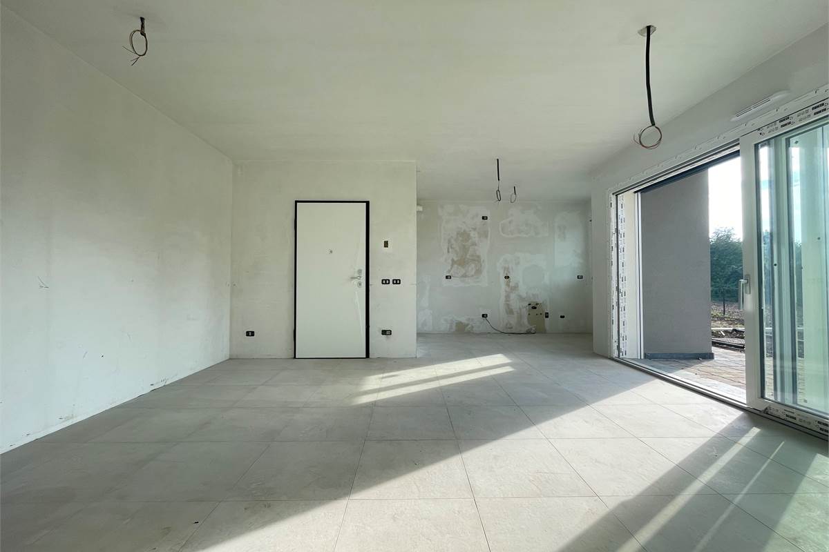 Nuovo trilocale con giardino 