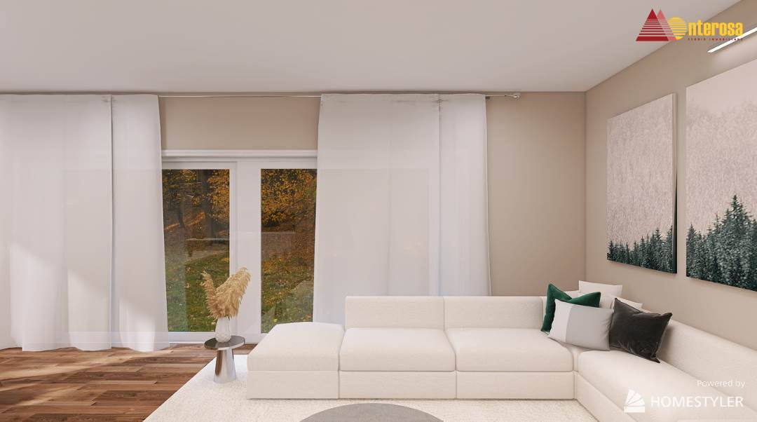 Nuovo trilocale con giardino e box