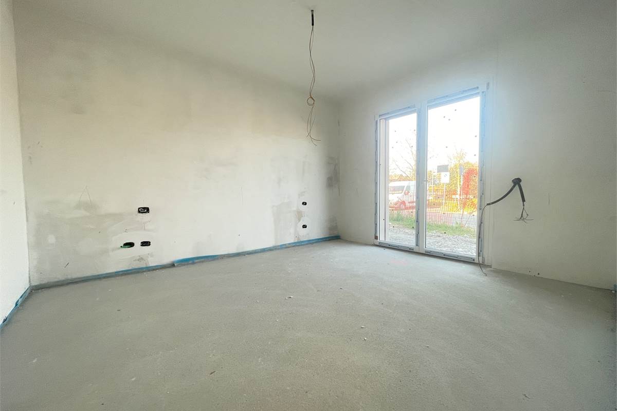 Nuovo trilocale con giardino e box doppio