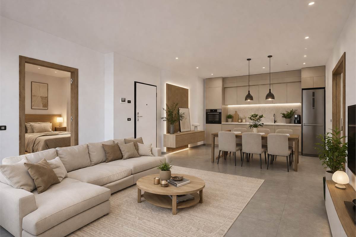 Nuovo trilocale con giardino