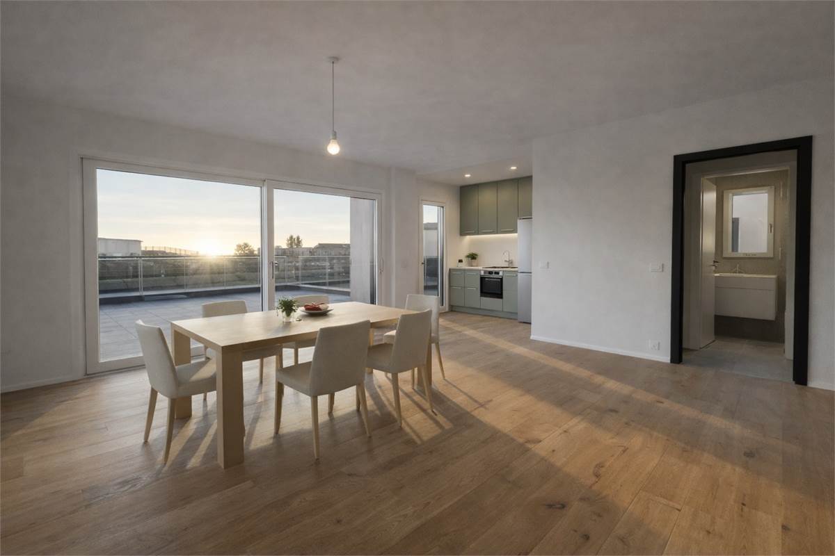 Nuovo trilocale con terrazzo e box