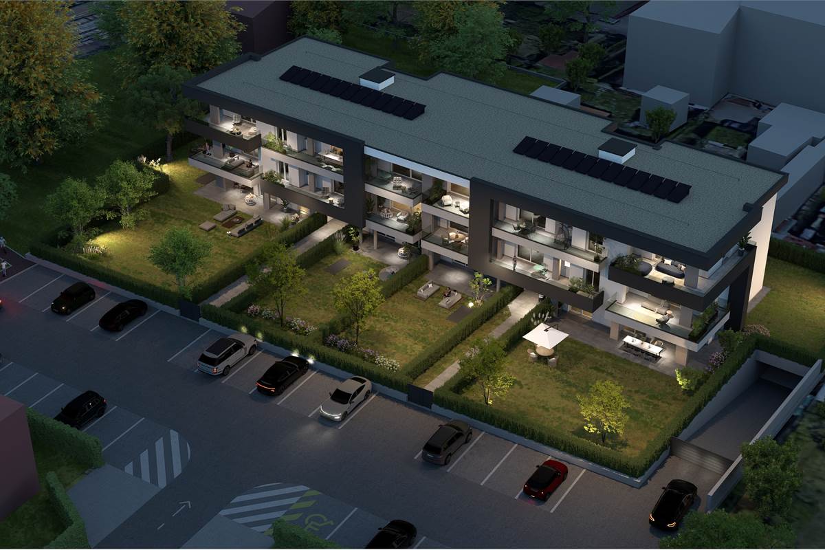 Nuovo trilocale con giardino