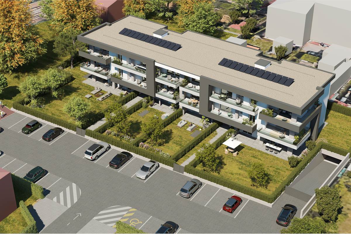 Nuovo trilocale con giardino