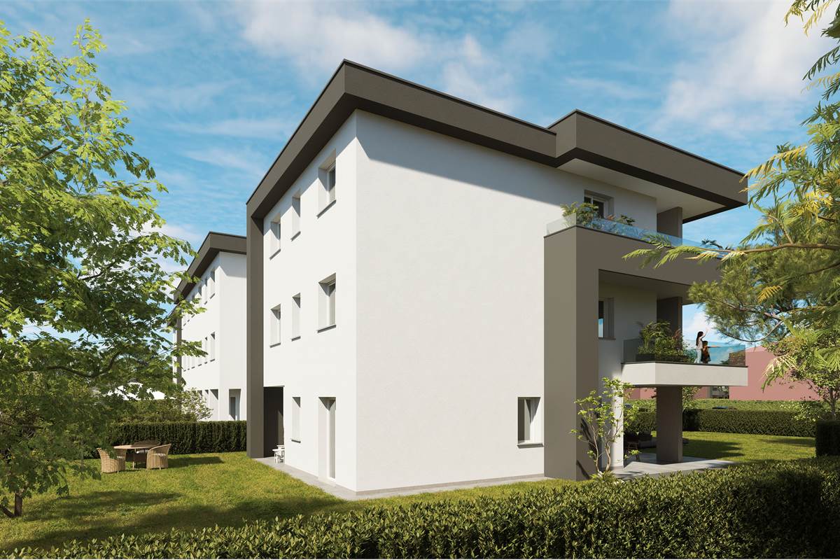 Nuovo trilocale con giardino