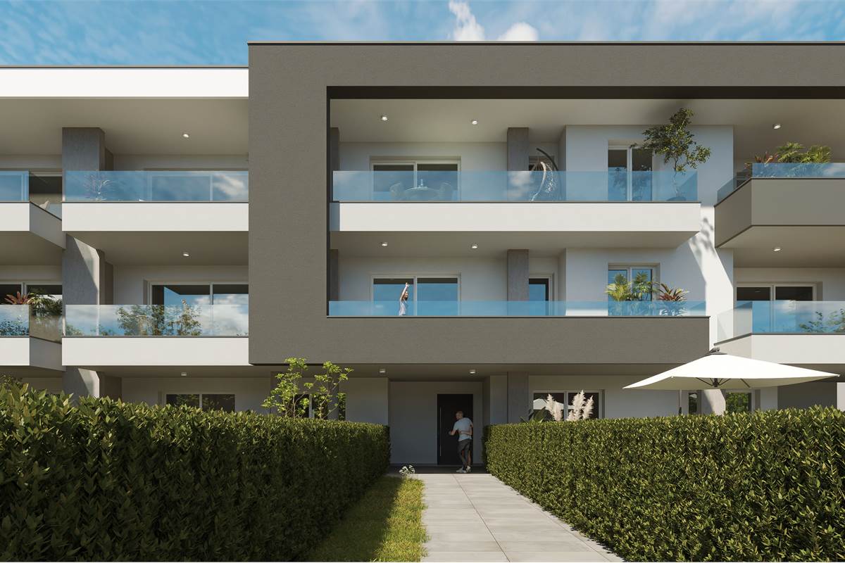 Nuovo trilocale con giardino