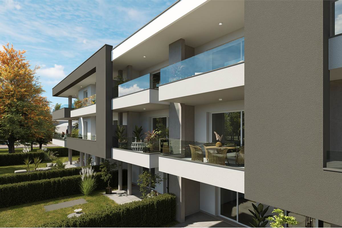 Nuovo trilocale con giardino